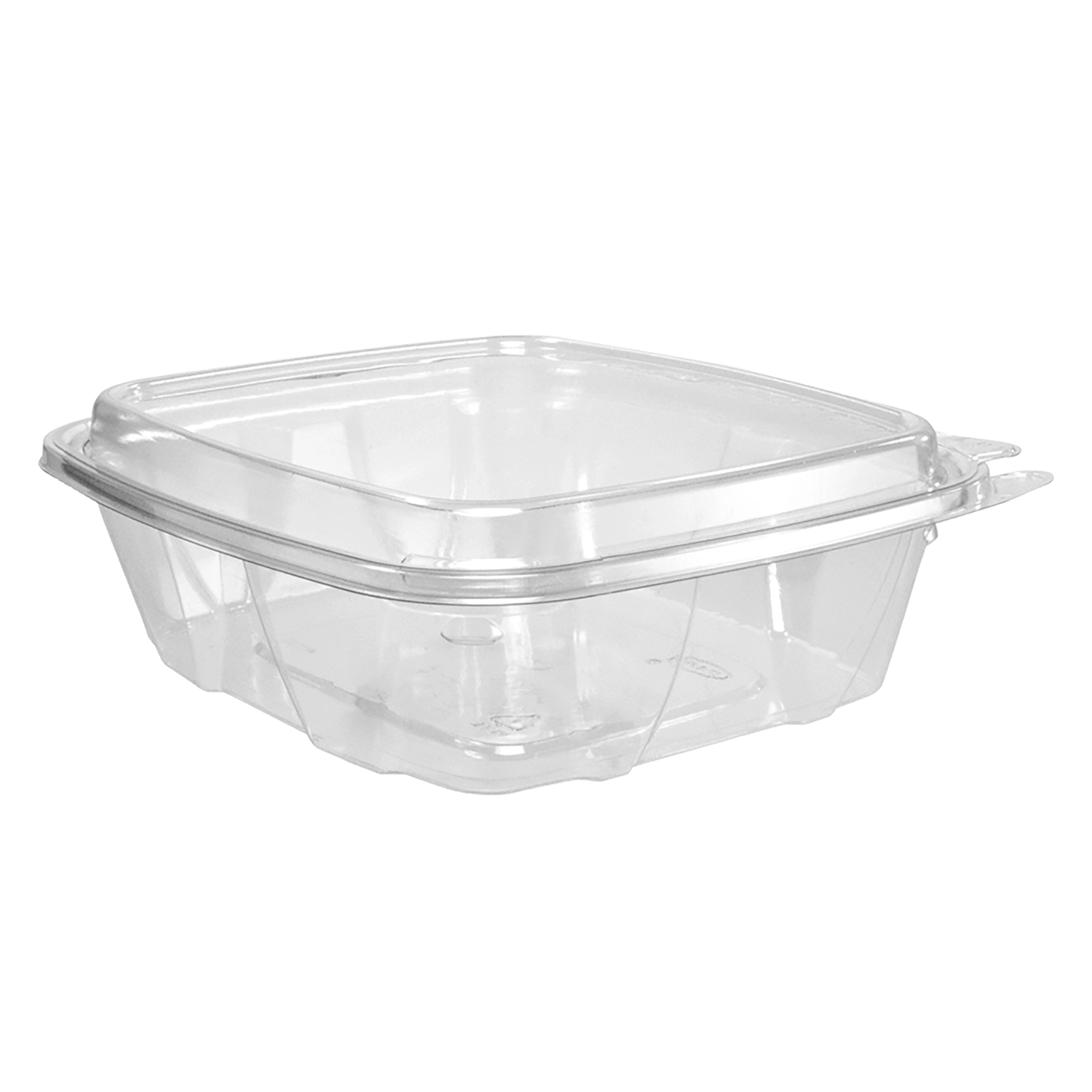 Dart CH24DED - 24 Oz. PET Plastic Tamper-Evident/Resistant Container w/ Dome Lid, Clear - Case of 200