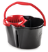 Libman 1056 4 Gallon Clean and Rinse Bucket with Wringer, Black