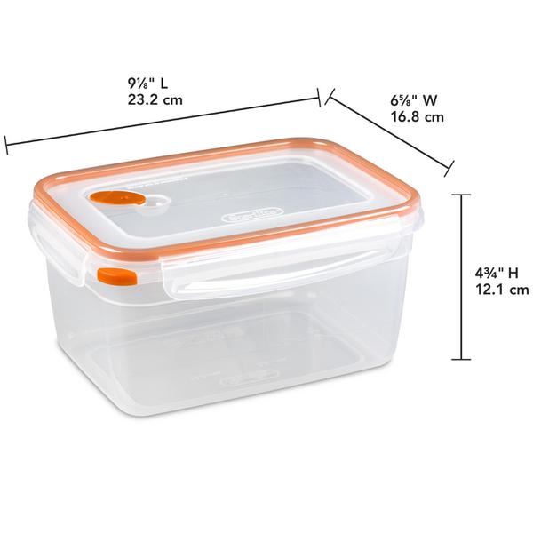 Sterilite - Ultra•Seal™ 12.0 Cup Rectangle Food Storage Container - Case of 6