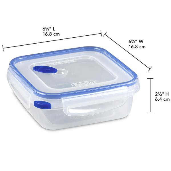 Sterilite - Ultra•Seal™ 4.0 Cup Square Food Storage Container - Case of 6