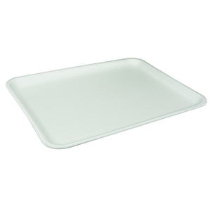 Pactiv 0TF112S00000 #12S white foam supermarket meat tray