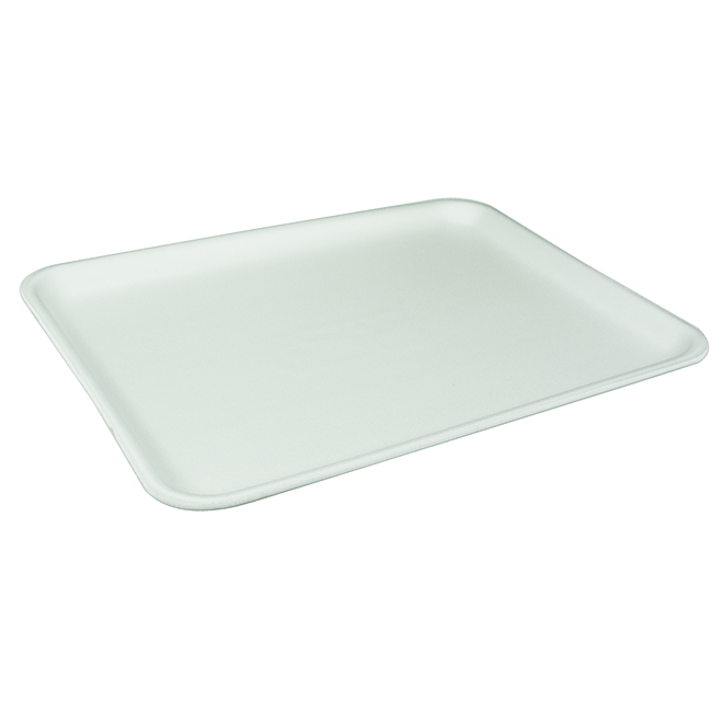 Pactiv 0TF112S00000 #12S white foam supermarket meat tray