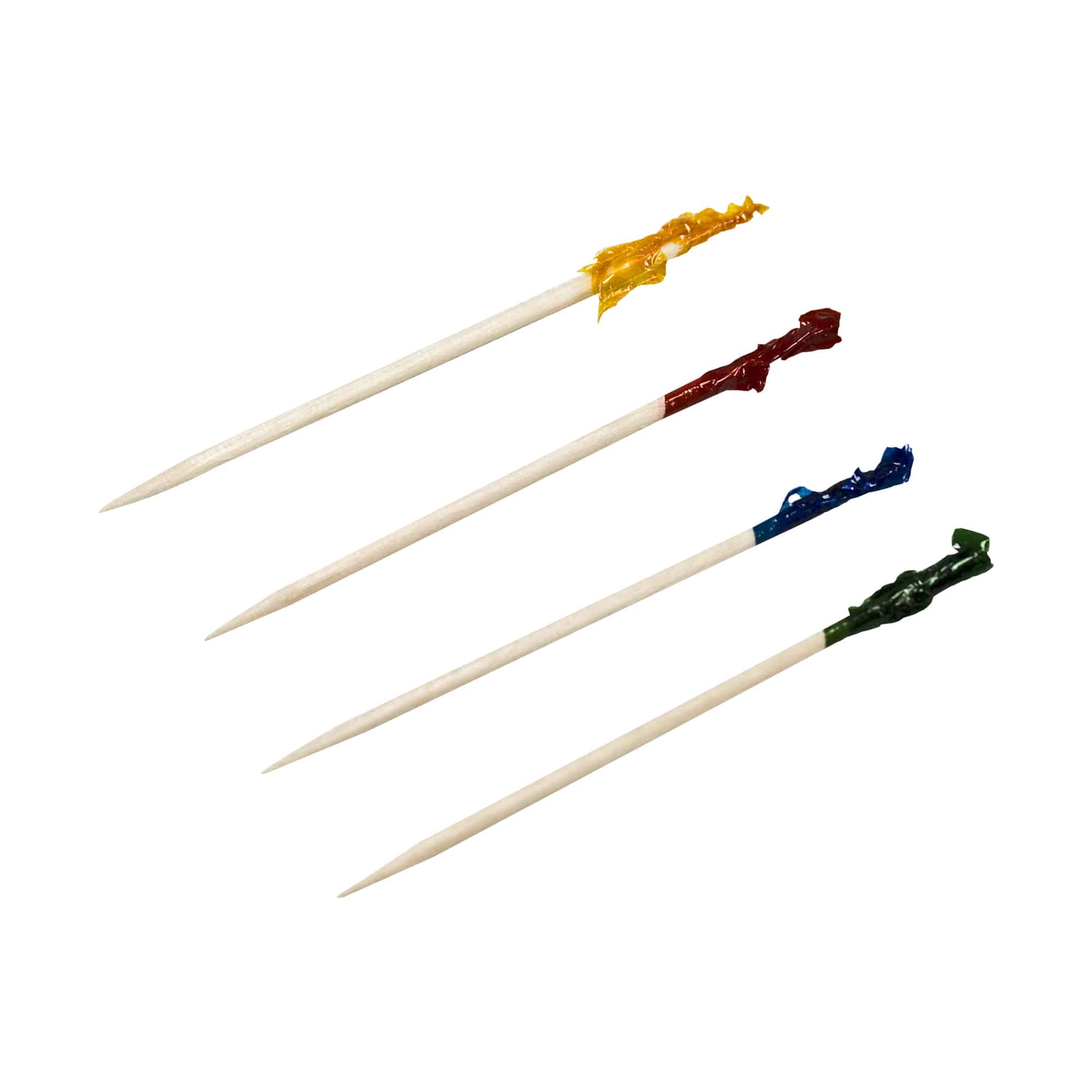 Handgards 4-inch bamboo disposable club frill picks