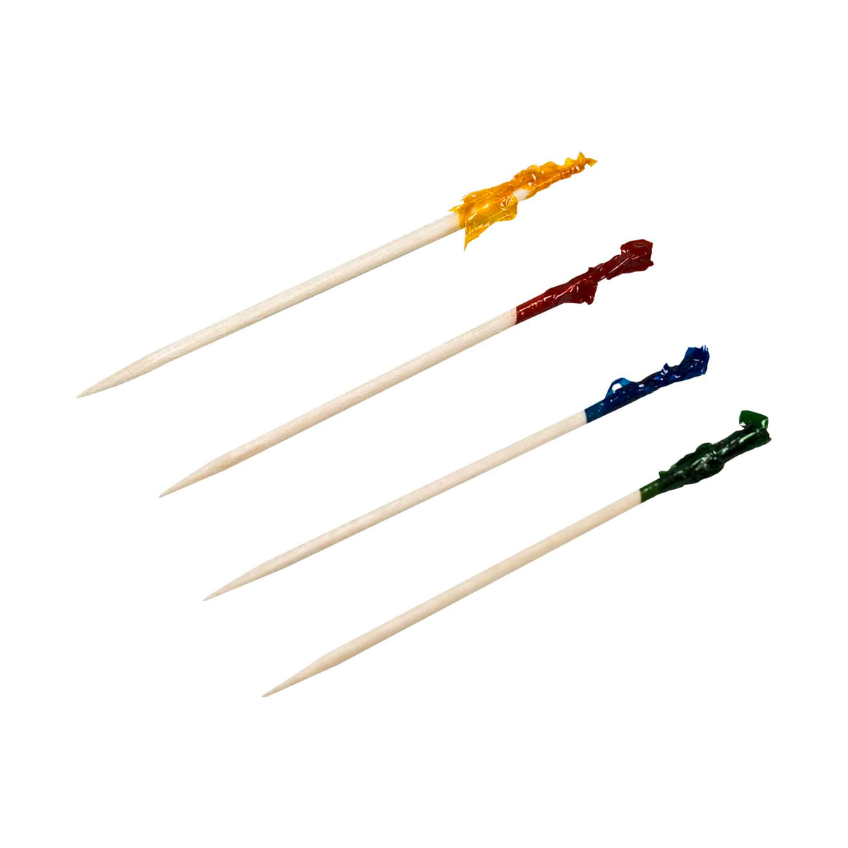 Handgards 4-inch bamboo disposable club frill picks
