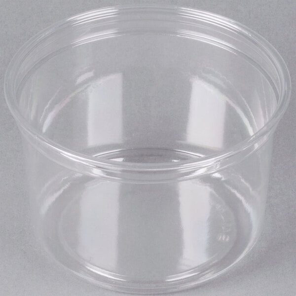 Dart DM16R-0090 - 16oz RPET Plastic Deli Container, Clear - Case of 500