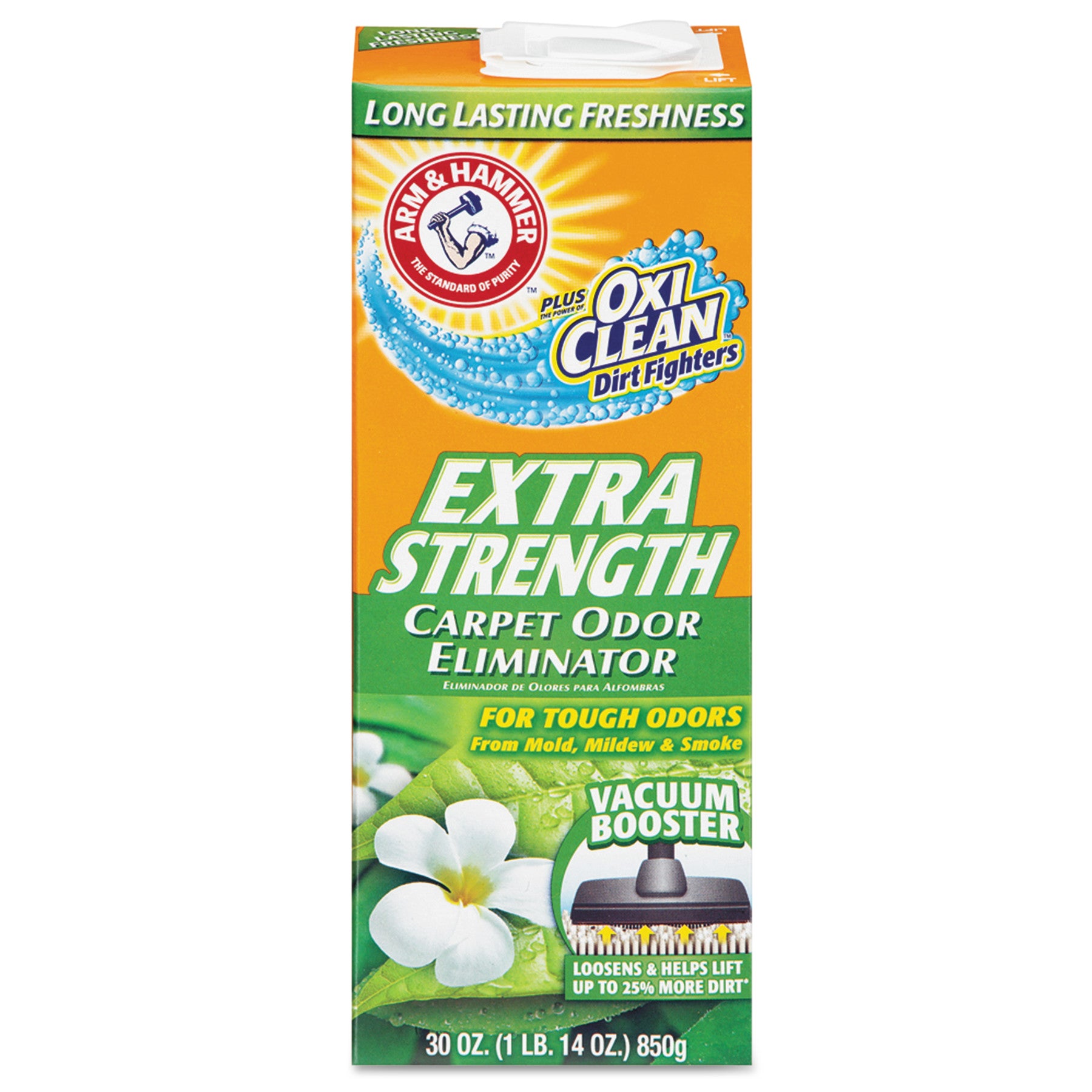 Arm & Hammer - Deodorizing Carpet Cleaning Powder, Fresh, 30oz - Case of 6