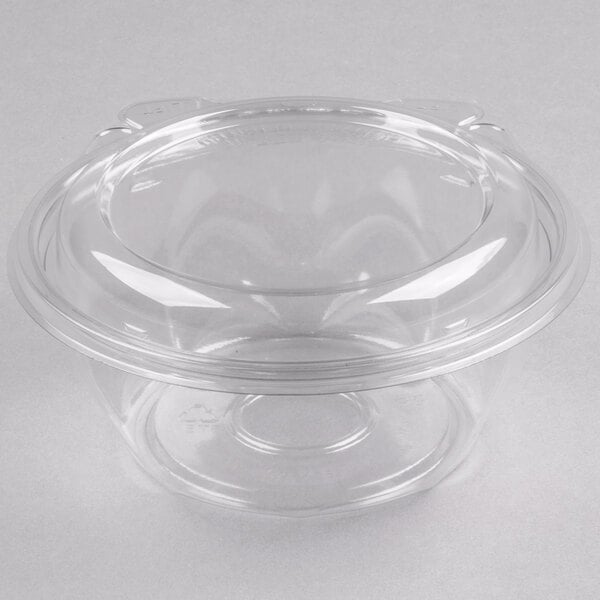 Dart CTR12BD - 12oz PET Tamper-Evident/Resistant Bowl w/ Dome Lid, Clear - Case of 240