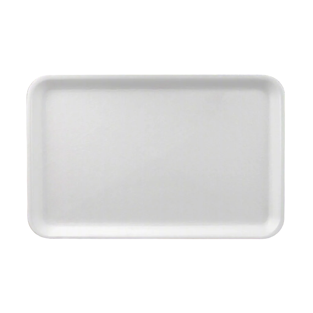 (#16S) White Foam Meat Tray 11.75" x 7.5" x 0.75" - Case of 250