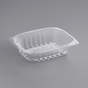 World Centric RD-CS-8 - 8 oz Rectangular Deli Container, Clear PLA