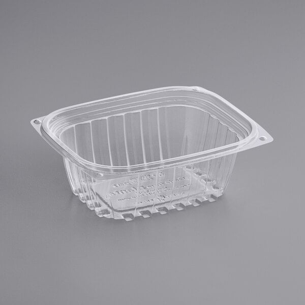 World Centric RD-CS-12 - 12 oz Rectangular Deli Container, Clear PLA