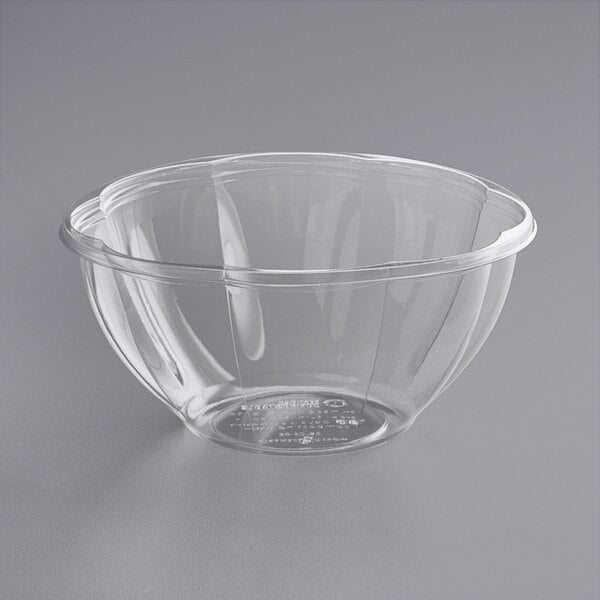 World Centric SB-CS-32 - 32 oz Round Salad Bowl, Clear PLA