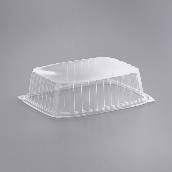 World Centric RD-CS-48 - 48 oz Rectangular Deli Container, Clear PLA