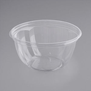 World Centric SB-CS-16 - 16 oz Round Salad Bowl, Clear PLA
