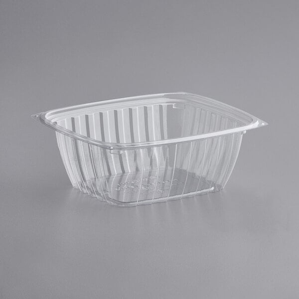 World Centric RD-CS-32 - 32 oz Rectangular Deli Container, Clear PLA