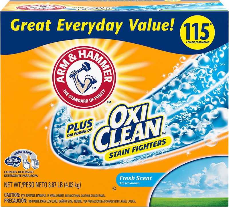 Arm & Hammer - 10 lb. Fresh Scent Powder Laundry Detergent Plus OxiClean - Case of 3