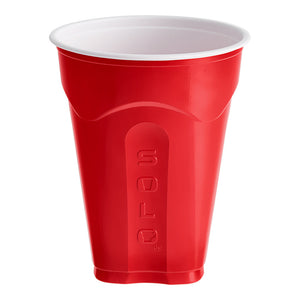 Solo SQ1820-20004 Squared 18 oz red plastic cups, 20-count retail pack