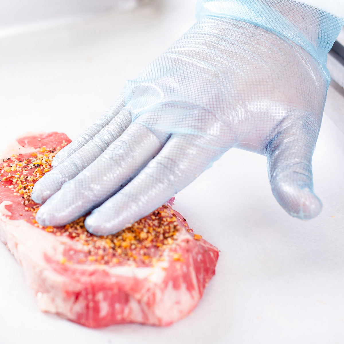 Handgards Gripgards blue stretch-hybrid powder-free disposable gloves — 28627288 catalog view, extra-large listing