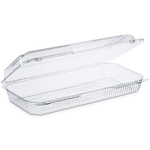 Dart C90UT1 - 13in StayLock Clear Hinged Strudel Container, OPS Plastic - Case of 200