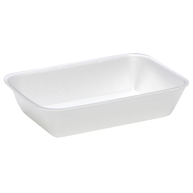 CKF 88146 #42P white foam meat tray manufacturer product photo
