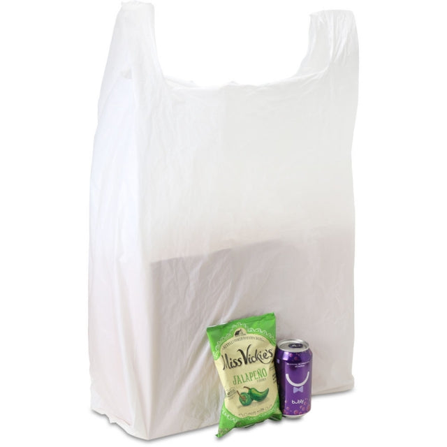 1/4 Size Standard-Duty Plastic T-Shirt Bag - Case of 400