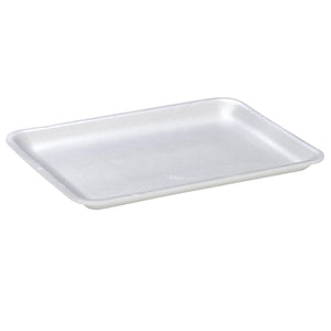 CKF 88134 #4S white foam meat tray manufacturer product photo