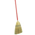Janitor Corn Broom, Steel Handle - Case of 6