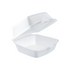 Dart 50HT1 - 5 in Medium XPS Foam Sandwich Container, White - Case of 500