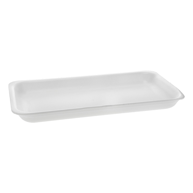 Pactiv 51P125PZ #25PZ white foam meat tray