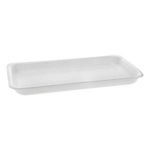 Pactiv 51P125PZ #25PZ white foam meat tray