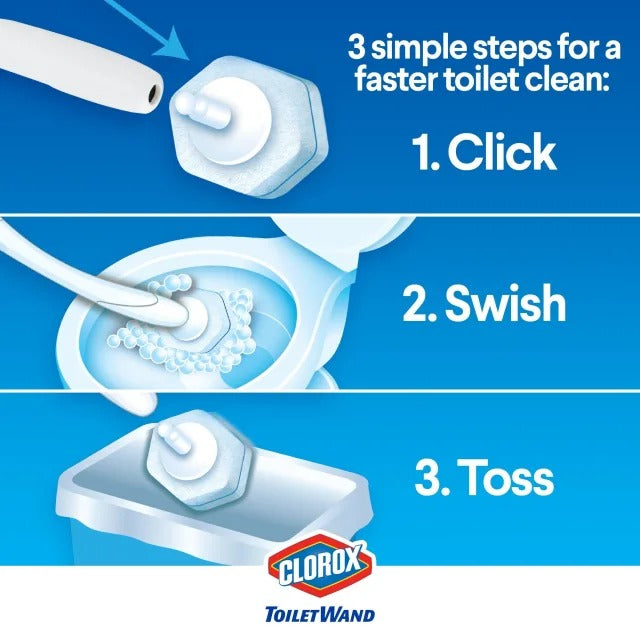 Clorox - Toilet Wand Disposable Cleaning Refill 10pk - Case of 6