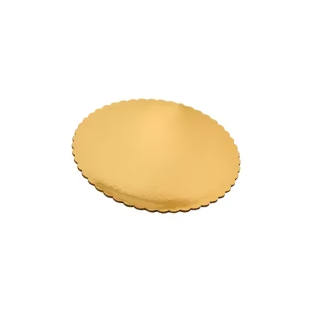 Gold Laminated Corrugated Cake Circle, 6.25" - Case of 200