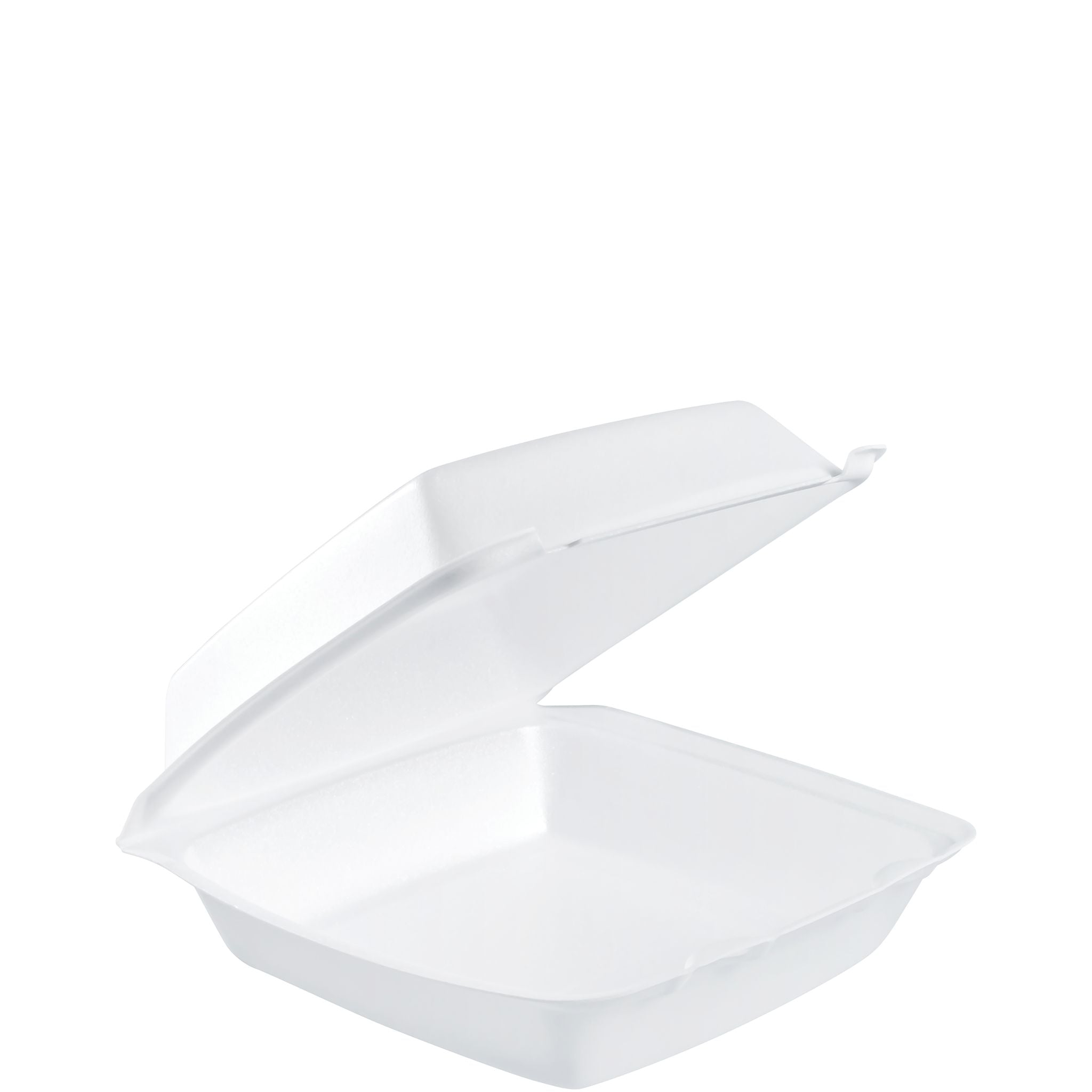 Dart 85HT1R - 8.5 in XPS Foam Container with Removable Lid, White - Case of 200