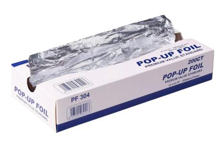 Boxed Pro Aluminum Foil Pop-Up Sheets 12" x 10.75", 500 Sheets/Pack, 6 Packs/Case for quick food prep and storage
