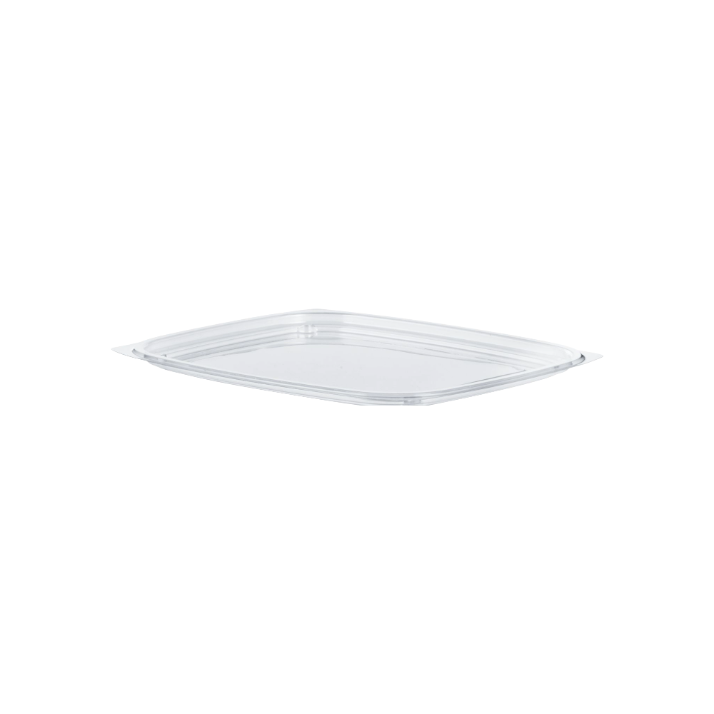 Dart C32DLR - 24-32oz Medium OPS Plastic Flat Lid for ClearPac®, Clear - Case of 504