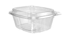 Dart CH16DED - 16oz PET Plastic Tamper-Evident/Resistant Container w/ Dome Lid, Clear - Case of 200