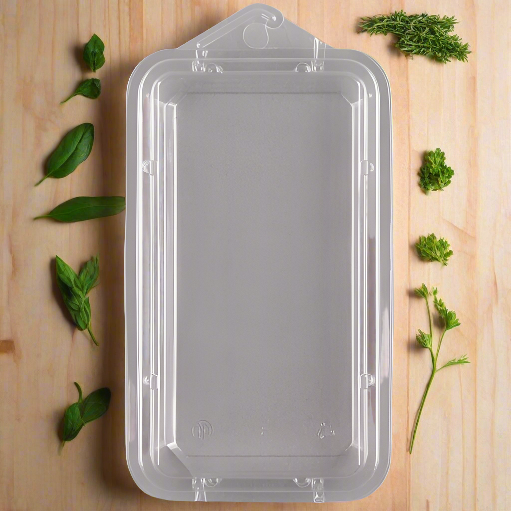 CKF 86669 - Clear .75 oz. Hook Top Clamshell Herb Pack - Case of 500