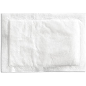 Novipax Dri-Loc AC50 4 x 6.5 inch white absorbent meat, fish and poultry pad