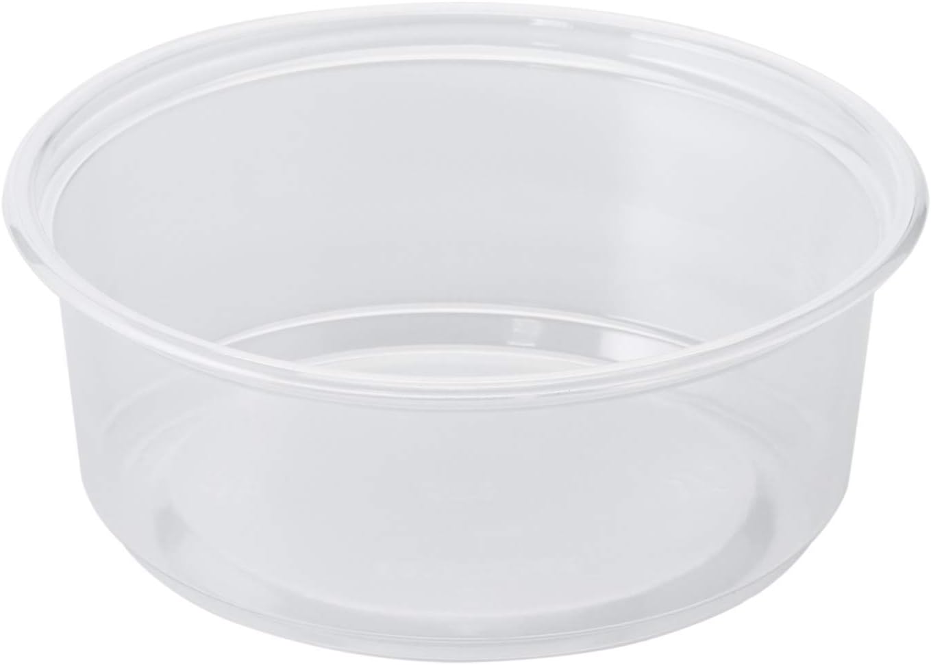 Microwavable Translucent Plastic Deli Container, 8oz - Case of 500