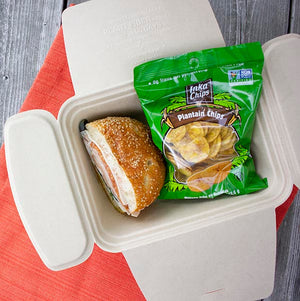 World Centric FP-SC-U3-LFS 64 oz Compost-A-Pak fiber container