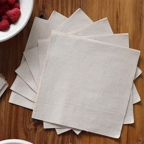 World Centric NP-SC-LN 13x13 inch unbleached lunch napkins