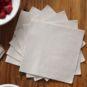 World Centric NP-SC-LN 13x13 inch unbleached lunch napkins