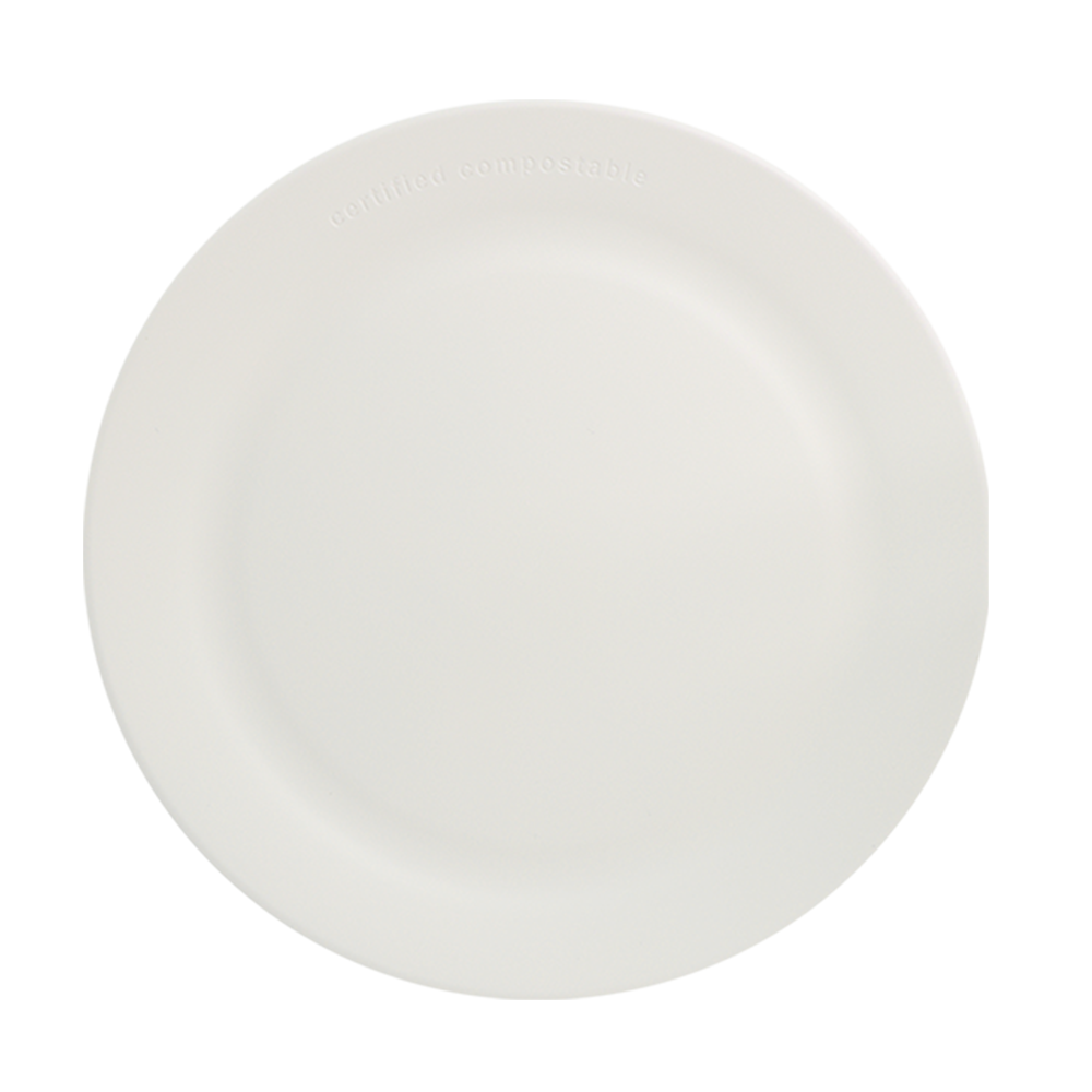 World Centric PL-TP-9WH ZeroWare 9 inch reusable plate