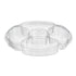 Inline Plastics PL042C 42 oz. 5-compartment two-piece clear PET party platter with lid