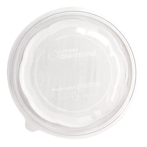 World Centric SBL-CS-16 - Dome Lid for 16 oz Salad Bowl, Clear PLA