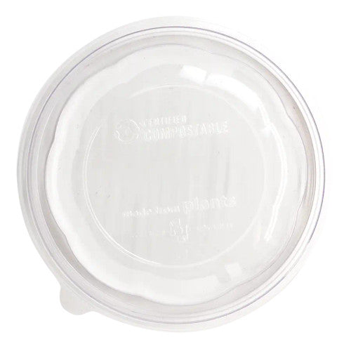 World Centric SBL-CS-16 - Dome Lid for 16 oz Salad Bowl, Clear PLA