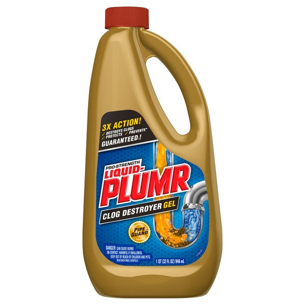 Liquid-Plumr Clog Remover Full Clog Destroyer 32oz - Case of 9