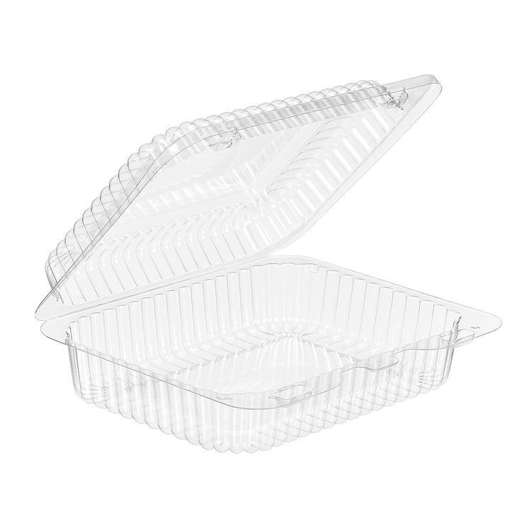 34 oz. rectangular SureLock PET clamshell container, Inline Plastics SLP26