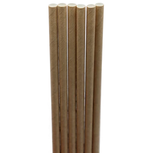 World Centric ST-PA-10-K 10-inch unwrapped kraft paper straw