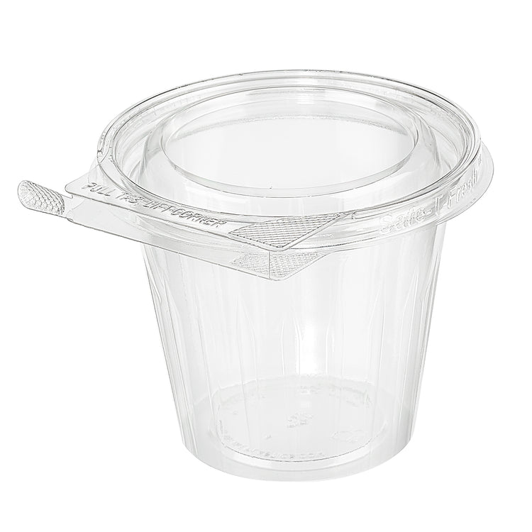 Inline Plastics TS12CCR 12 oz. round tamper-evident clamshell deli cup