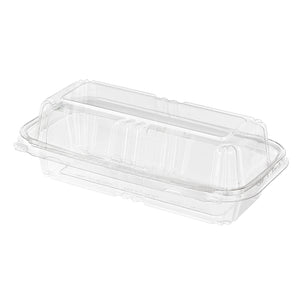 Inline Plastics TS202 40 oz rectangular tamper-evident deli clamshell container